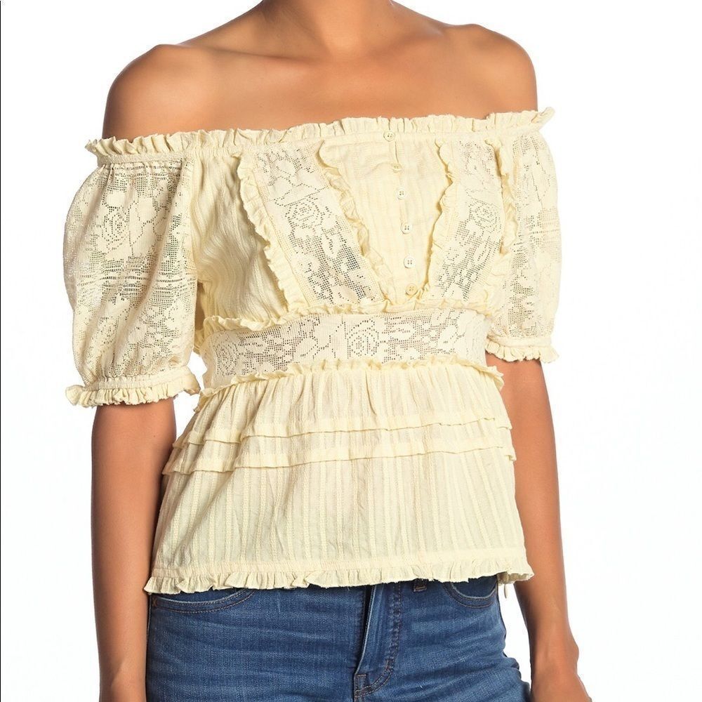 Love Sam Barbette Off The Shoulder Top NEW!
